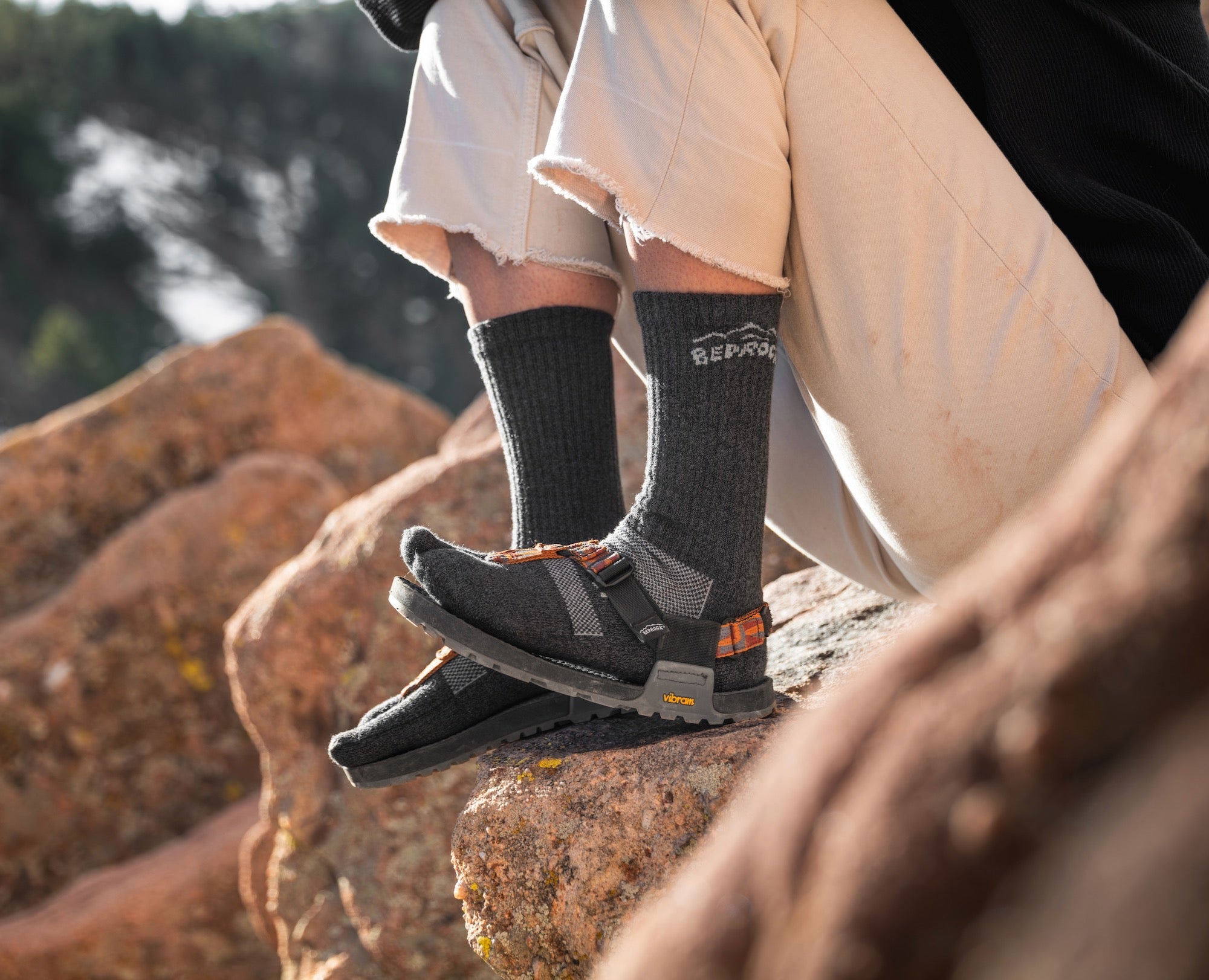 Crew Performance Split-Toe Socks (Granite) - Image 4